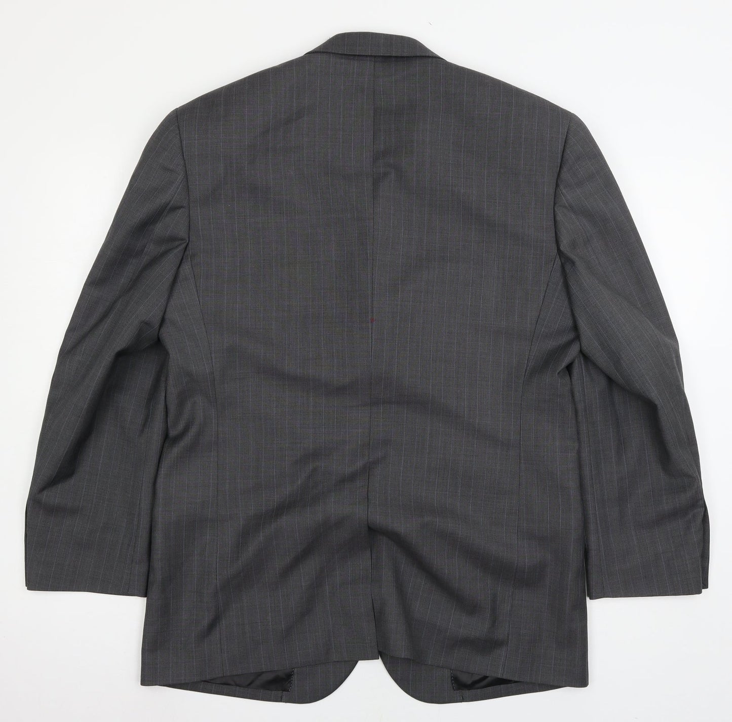 NEXT Mens Grey Striped  Jacket Suit Jacket Size L