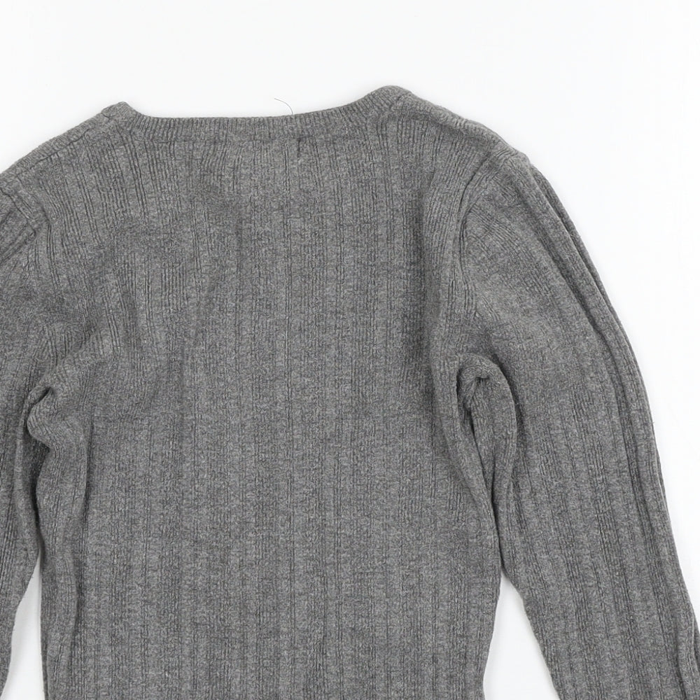 Primark Womens Grey  Knit Pullover Jumper Size 10