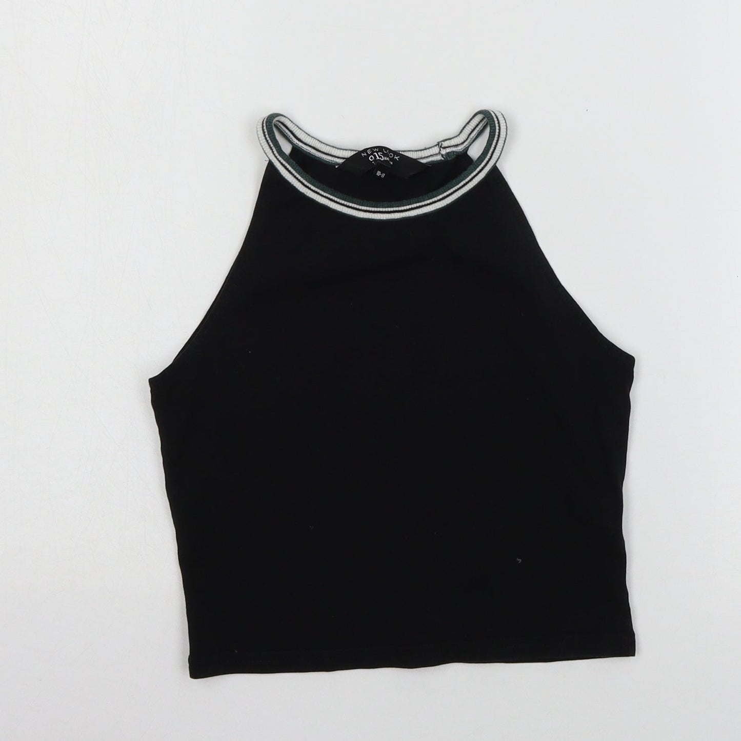 New Look Girls Black  Jersey Basic Tank Size 10-11 Years