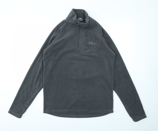 DEX Mens Grey   Pullover Sweatshirt Size M