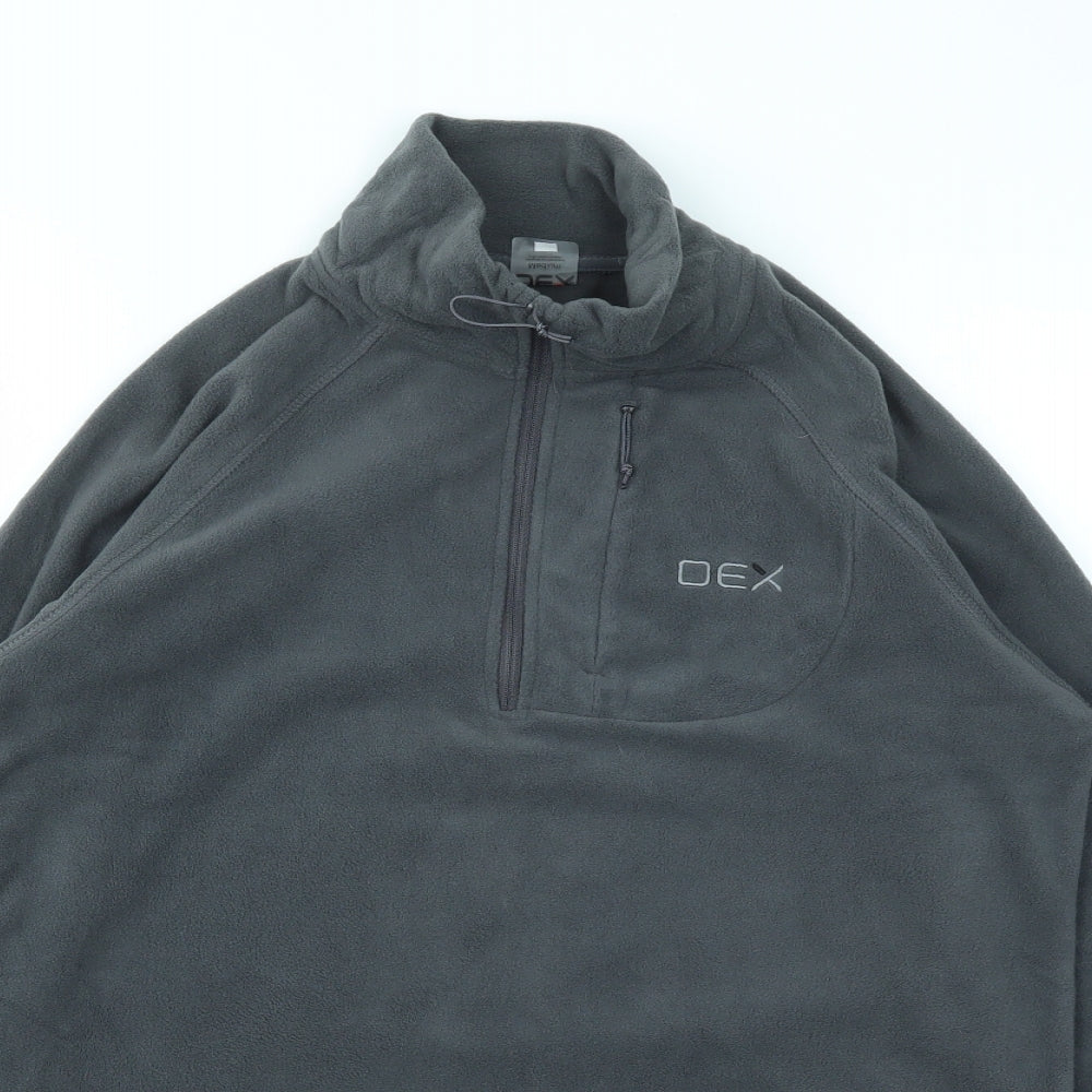 DEX Mens Grey   Pullover Sweatshirt Size M