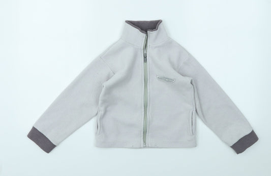 Preworn Boys Green   Full Zip Sweatshirt Size 5-6 Years