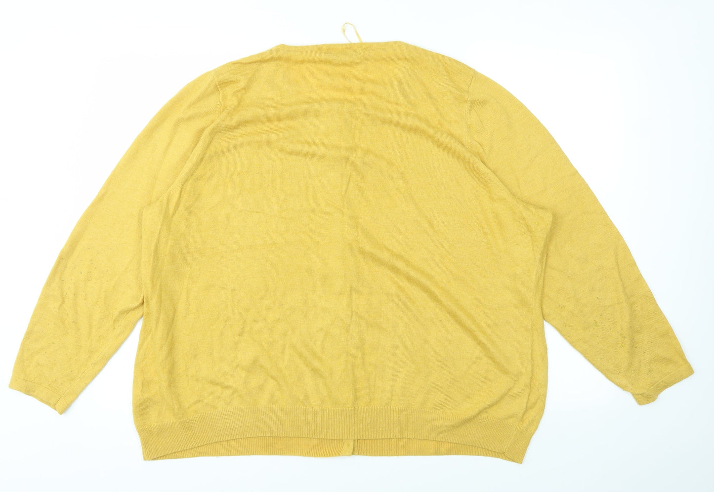 Bonmarché Womens Yellow   Full Zip Jumper Size XL