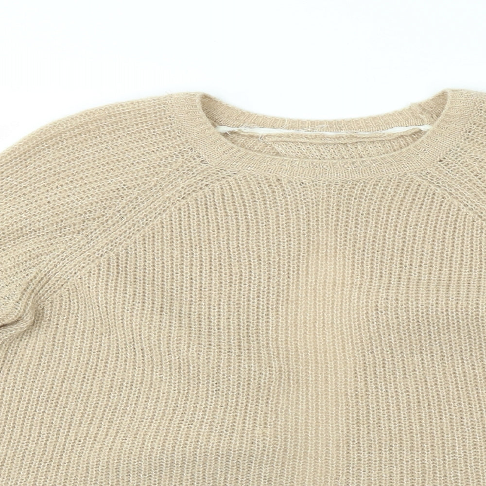 M&S Womens Beige   Pullover Jumper Size 12