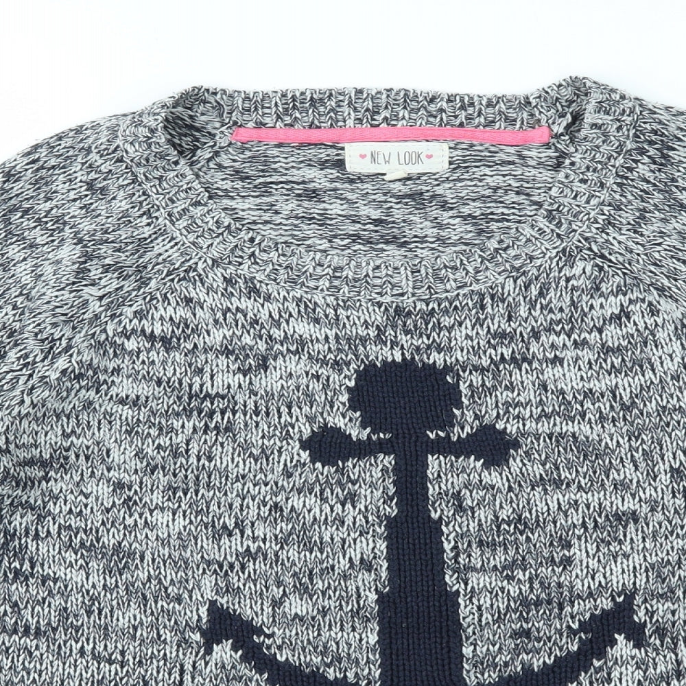 New Look Womens Blue   Pullover Jumper Size 12