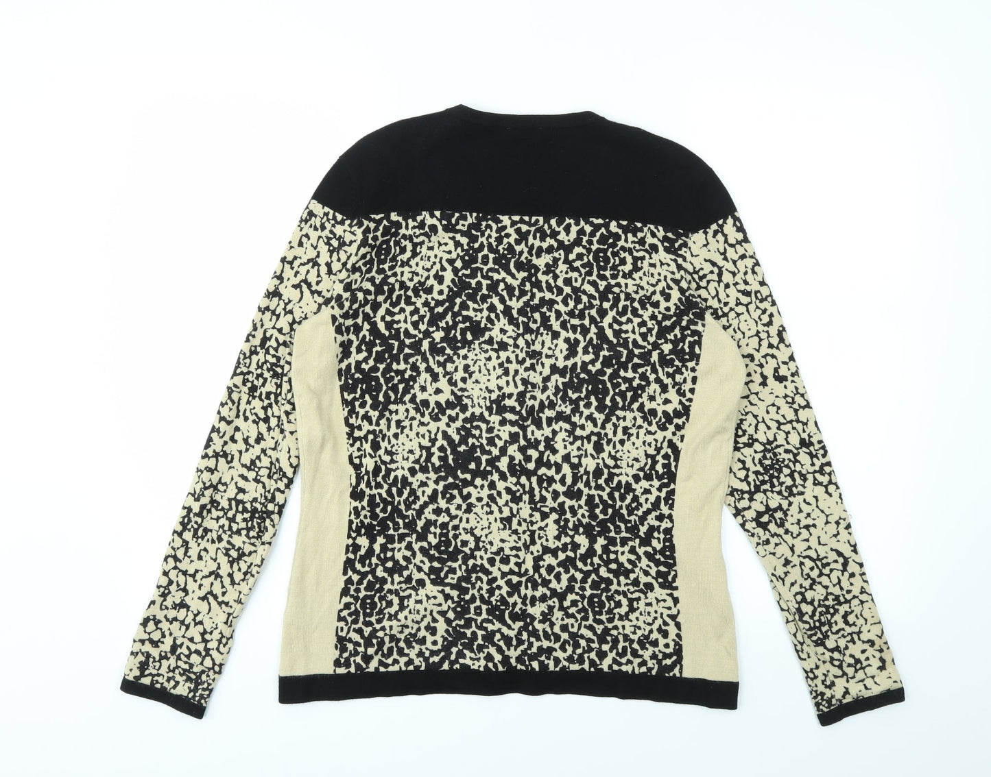 PLANET Womens Multicoloured Animal Print  Cardigan Jumper Size S