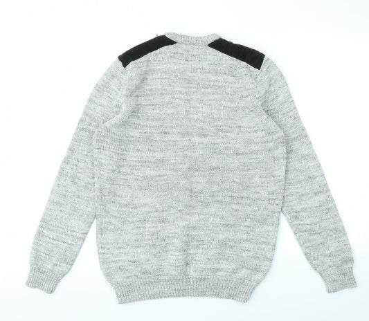 TU Mens Grey   Pullover Sweatshirt Size S