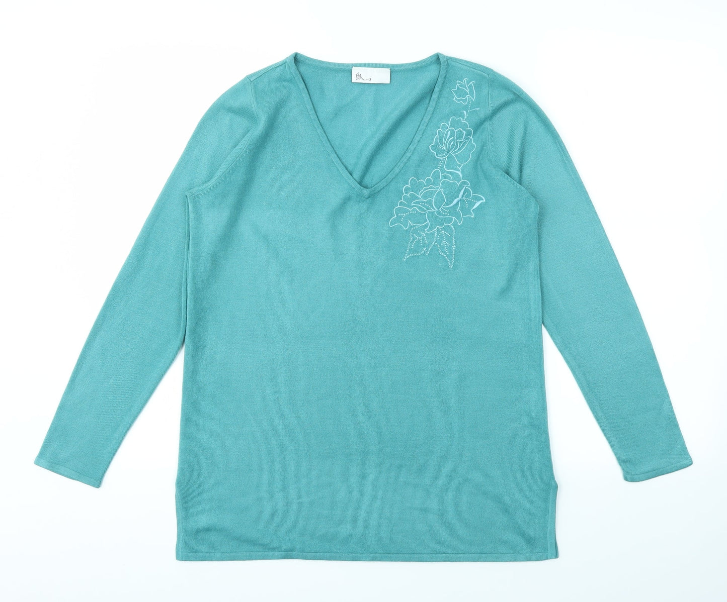 BHS Womens Green   Pullover Jumper Size 10