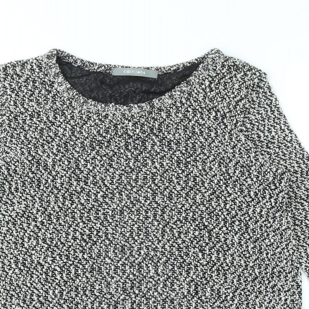 COIN 1804 Womens Grey   Basic T-Shirt Size L