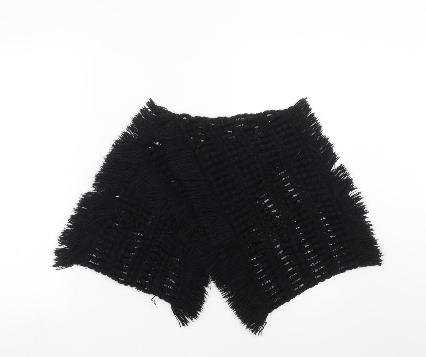 Preworn Womens Black    Scarf   - loop scarf