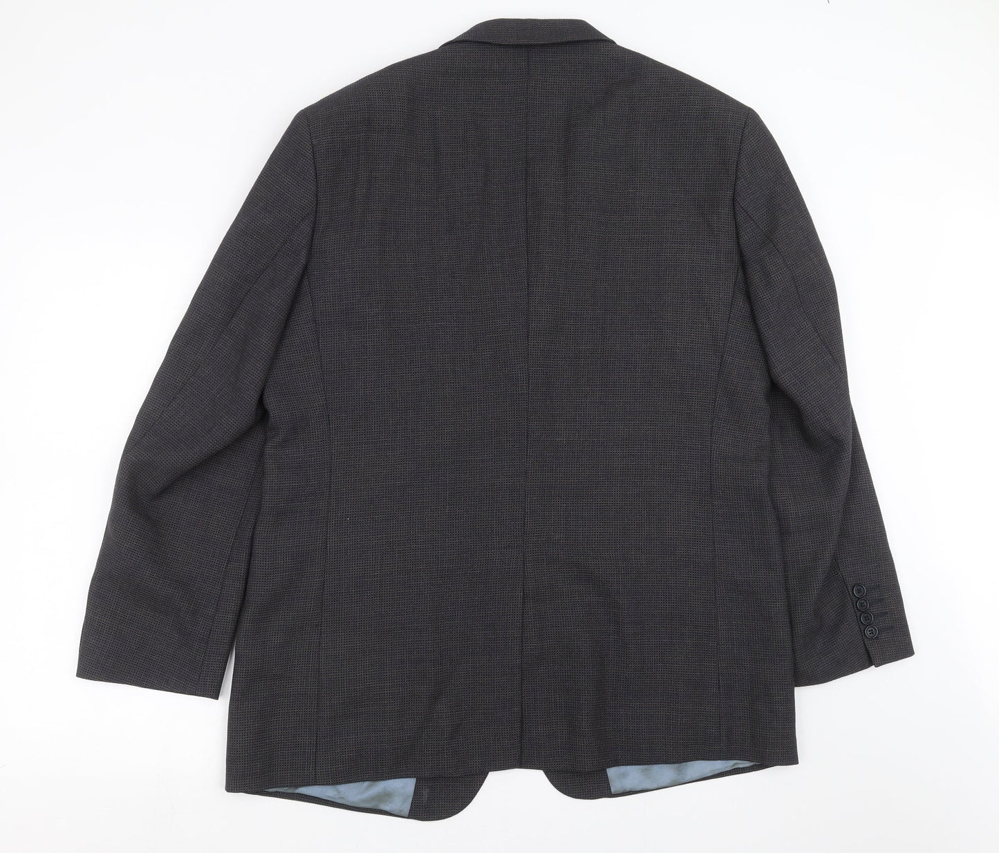 Marks and Spencer Mens Blue Check  Jacket Suit Jacket Size 44