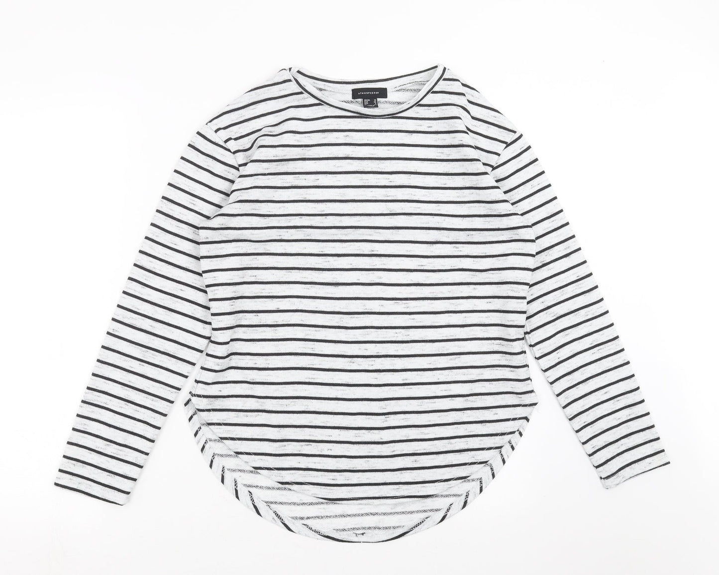 Primark Womens Grey Striped  Pullover Sweatshirt Size 10
