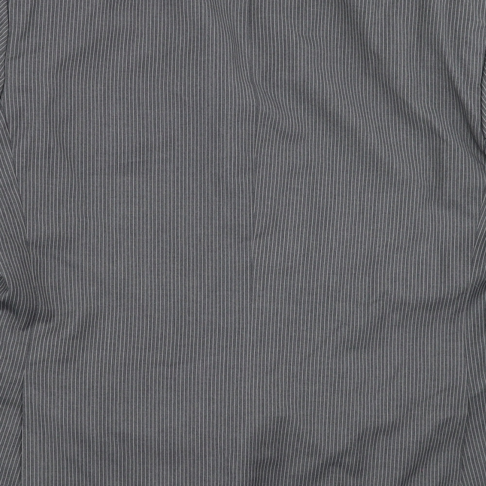 Burton Mens Grey Striped  Jacket Suit Jacket Size 48