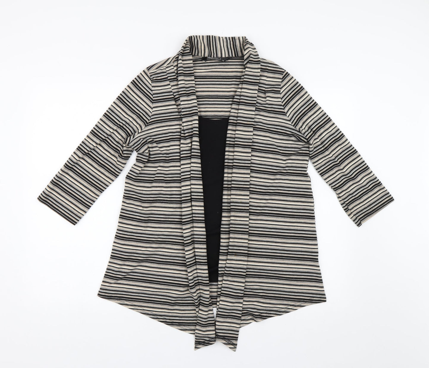 BM Collection Womens Multicoloured Striped  Basic Blouse Size 14