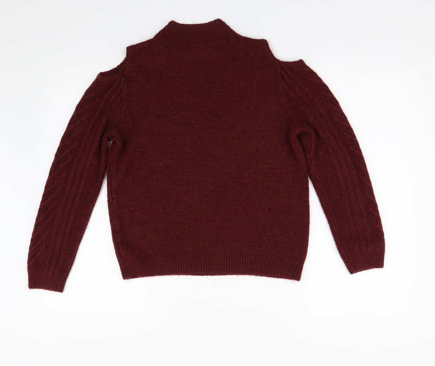 George Womens Red  Knit Pullover Jumper Size 14