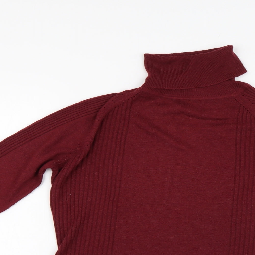 Linea Womens Red  Knit Pullover Jumper Size M