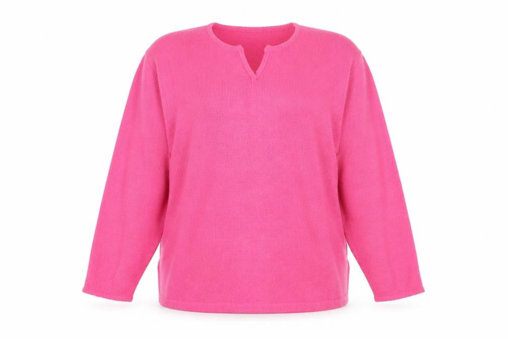 YS Womens Pink  Knit Pullover Jumper Size XL