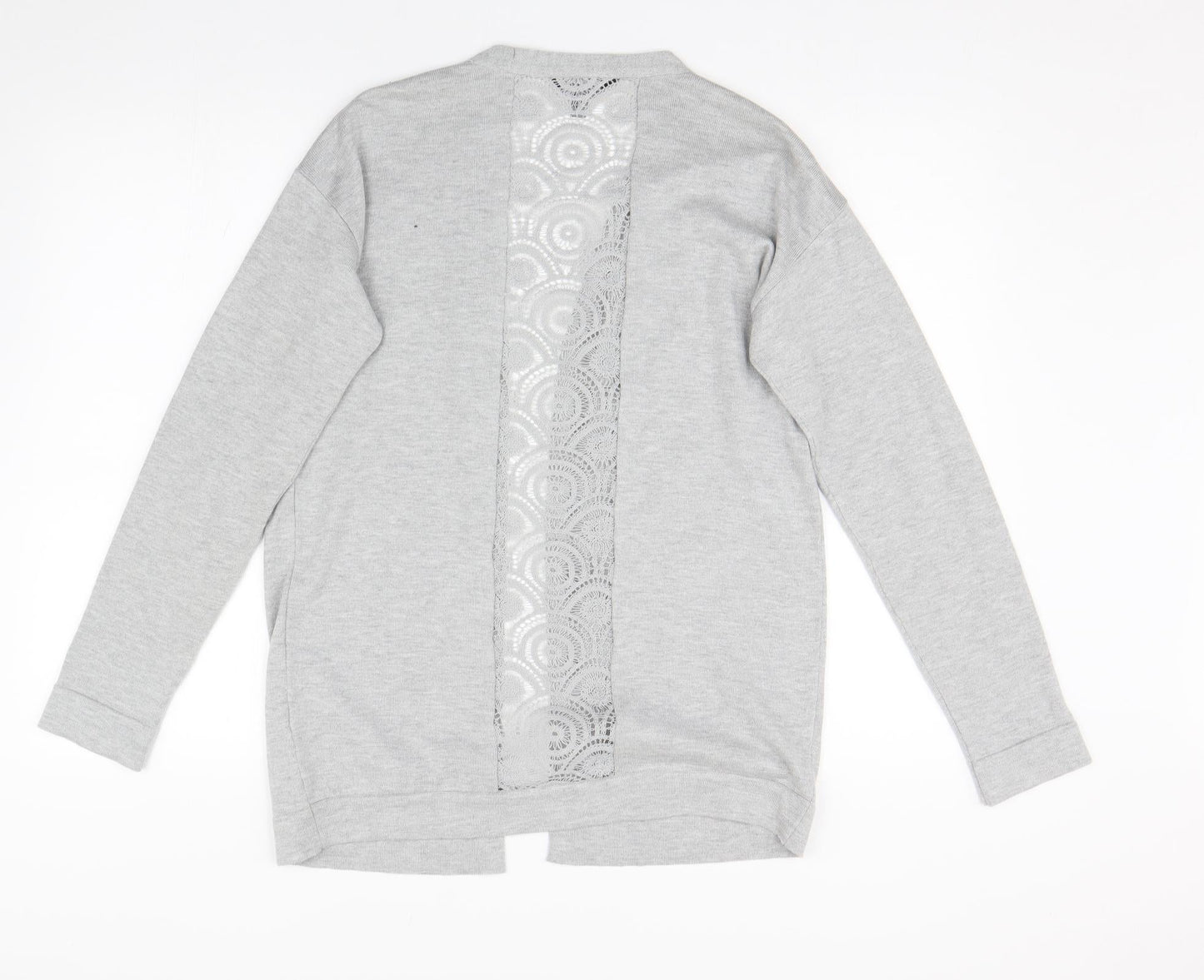 Dorothy Perkins Womens Grey  Knit Cardigan Jumper Size 10