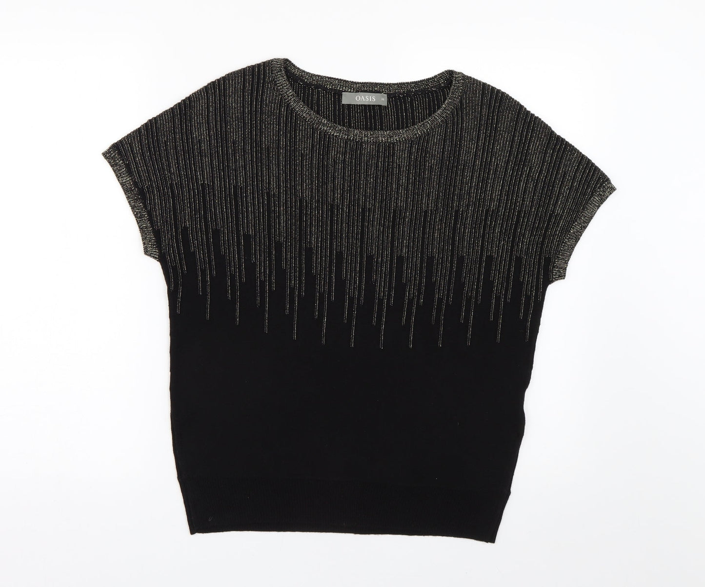 Oasis Womens Black  Knit Pullover Jumper Size XS