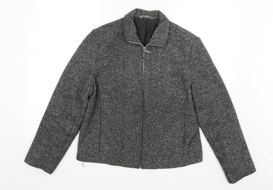M&S Womens Grey   Jacket Blazer Size 16