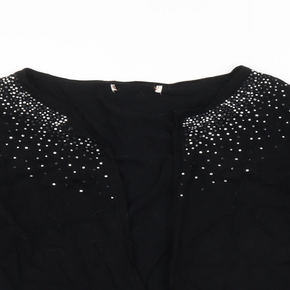 Preworn Womens Black   Cardigan Jumper Size XL