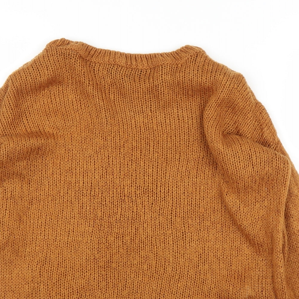 New Look Womens Orange   Pullover Jumper Size S
