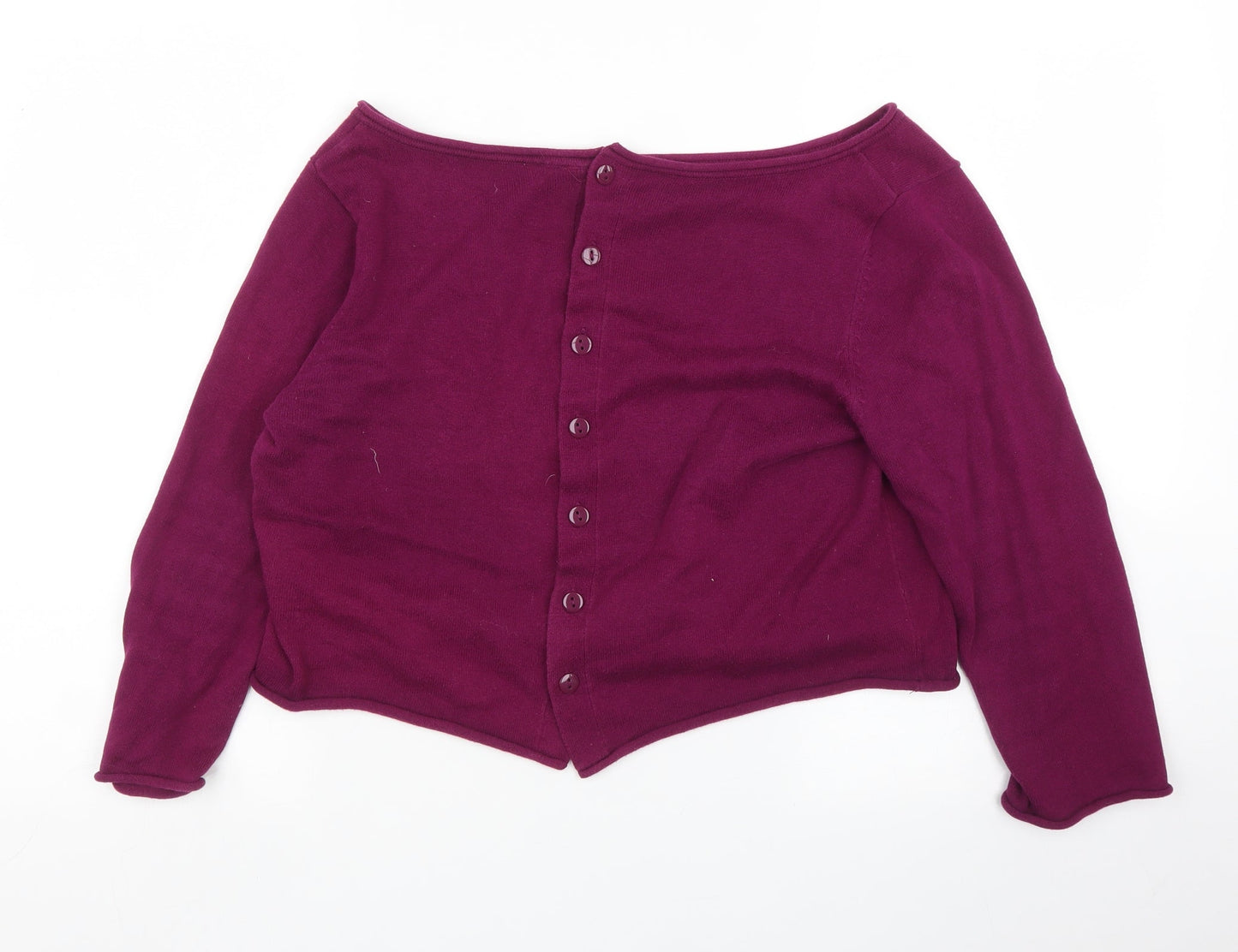 Preworn Womens Purple   Cardigan Jumper Size M