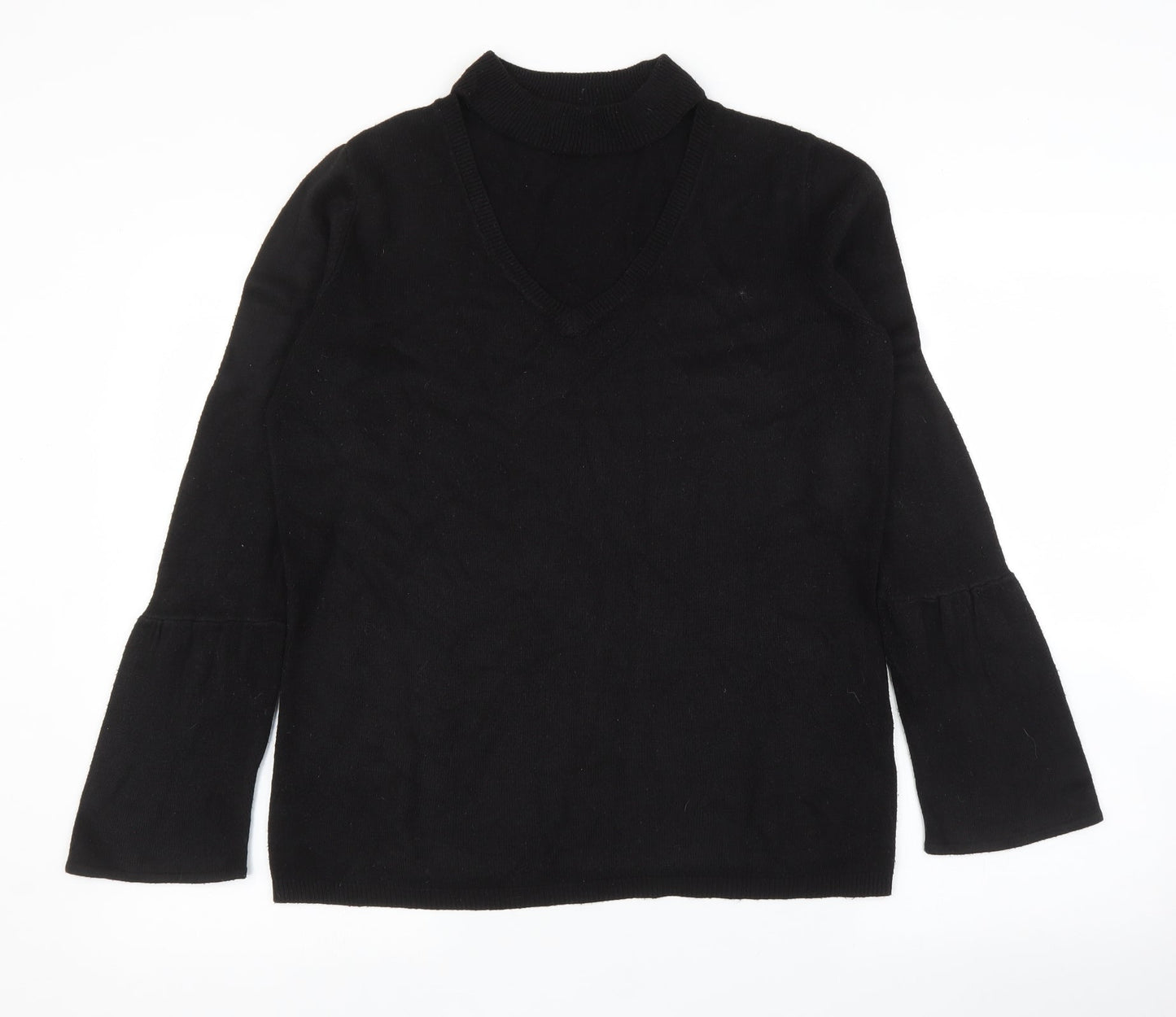 Papaya Womens Black   Pullover Jumper Size M