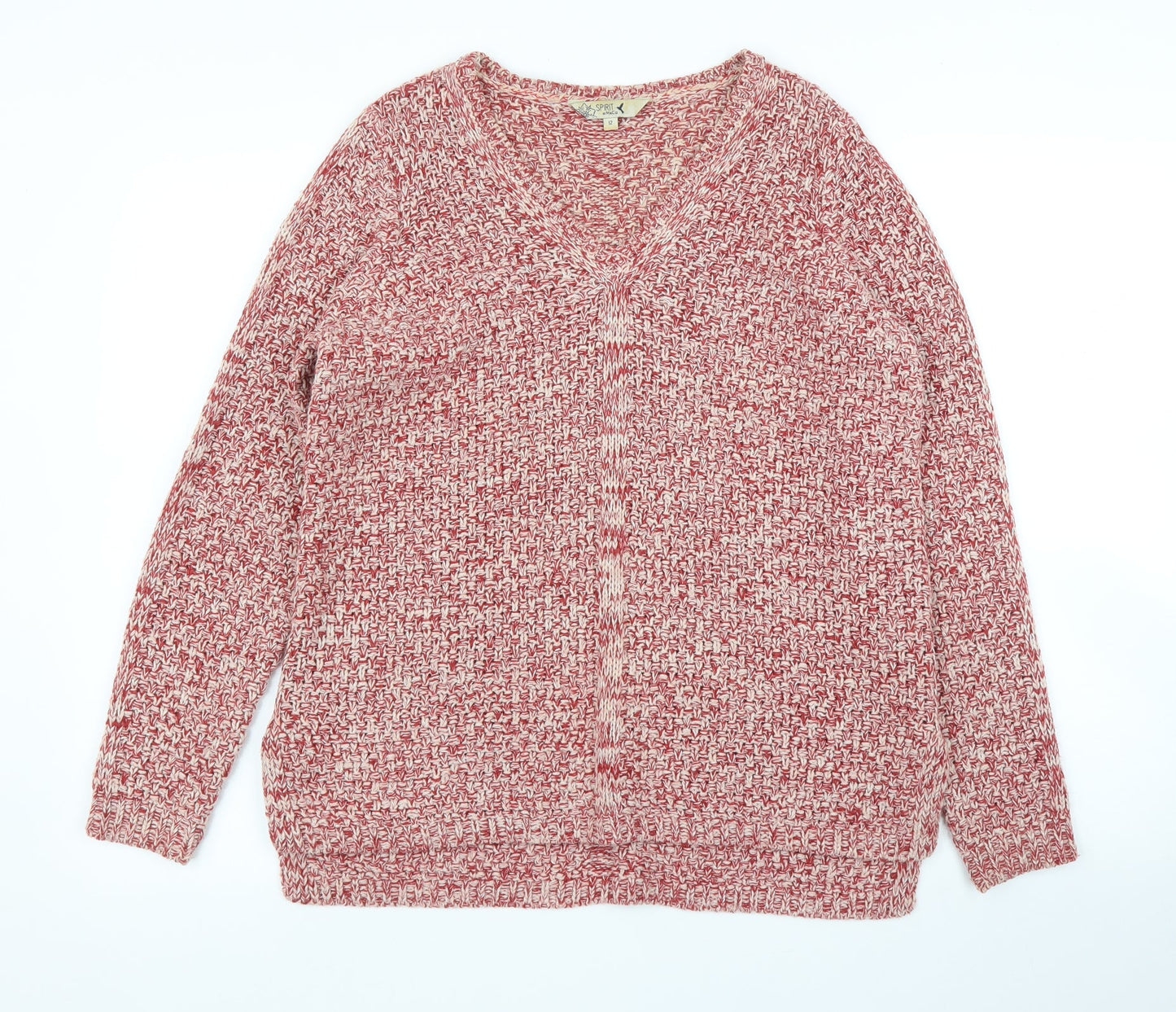 M&Co Womens Red   Pullover Jumper Size 12