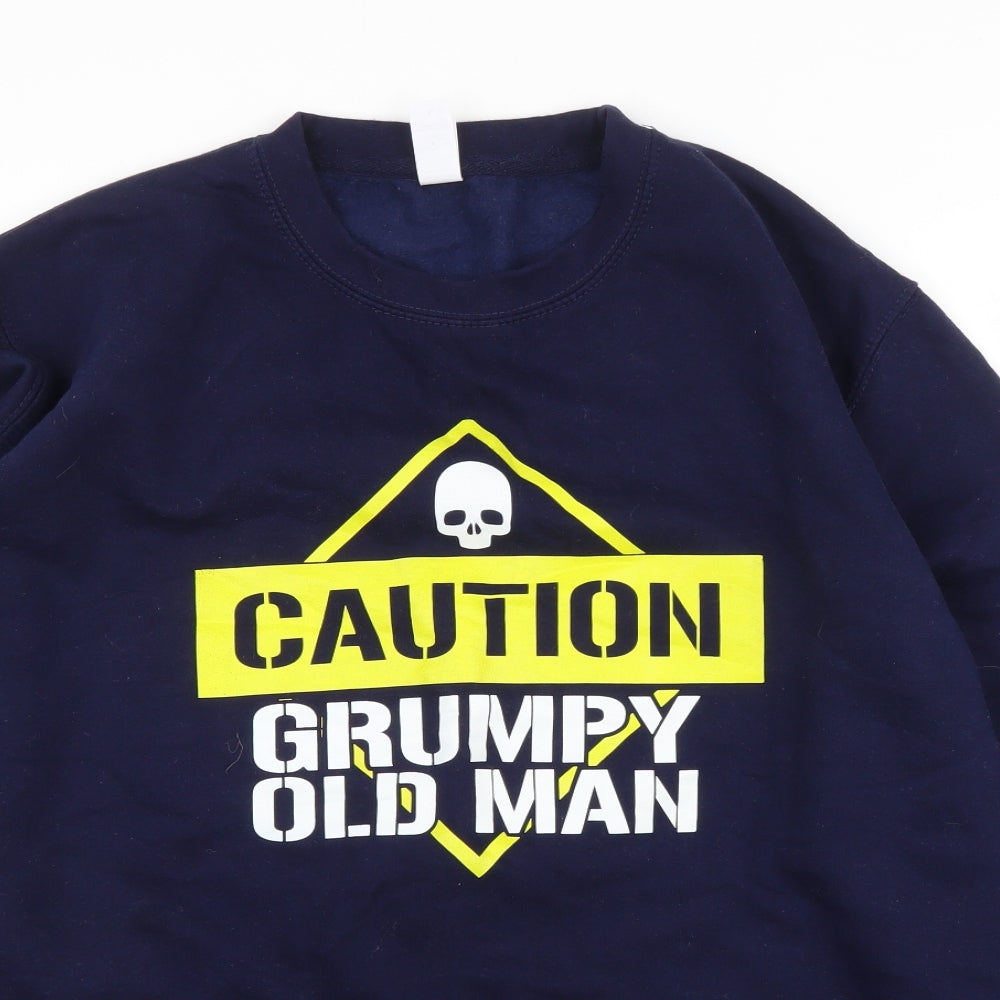 Just Hoods Mens Blue   Pullover Jumper Size L