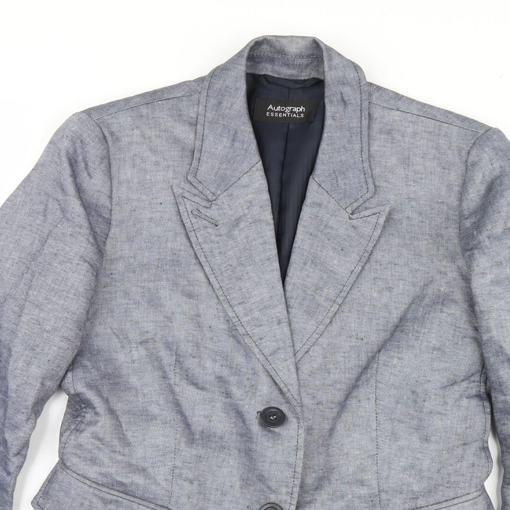 Marks and Spencer Womens Grey   Jacket Blazer Size 8