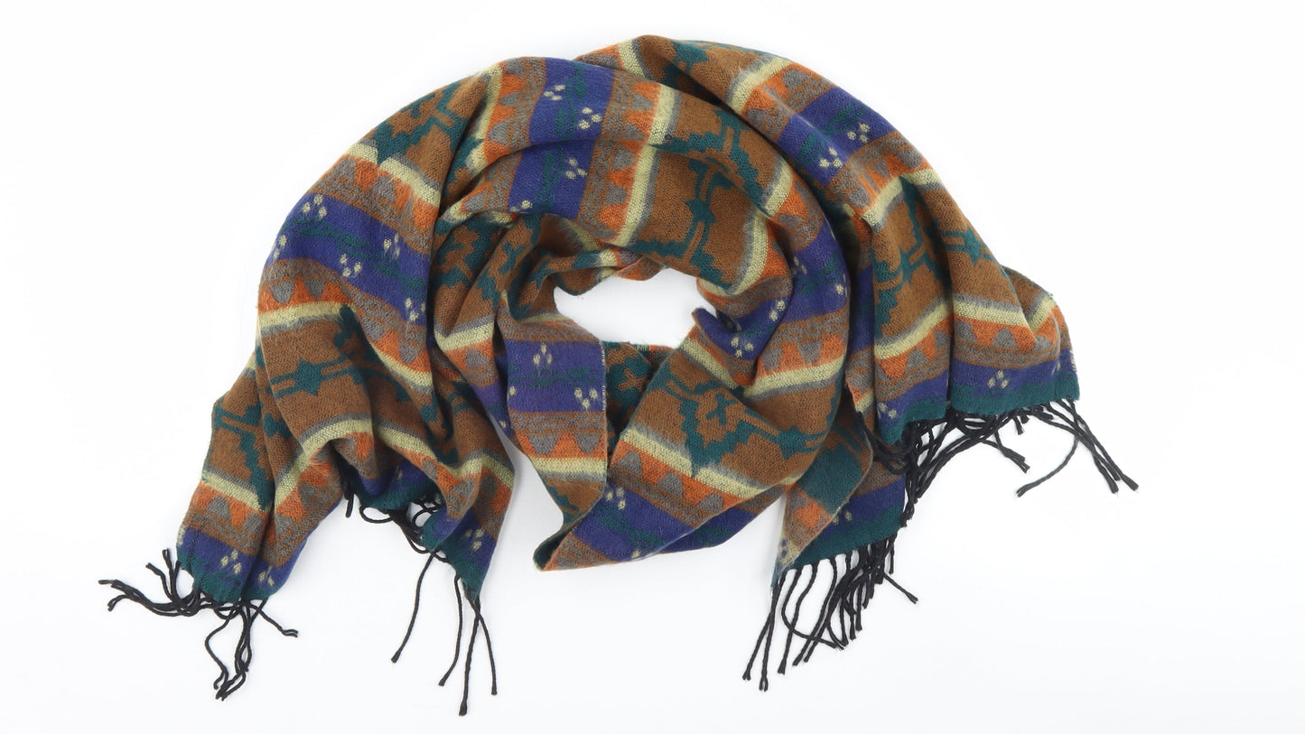 Preworn Womens Multicoloured Argyle/Diamond   Scarf