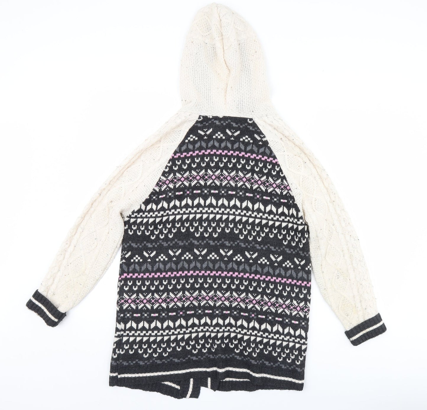 Blonde & Blonde Womens Multicoloured Argyle/Diamond  Cardigan Jumper Size 10