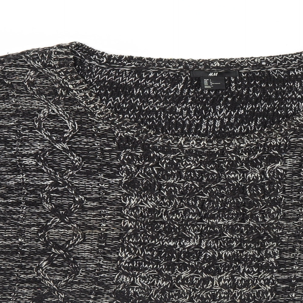 H&M Womens Black   Pullover Jumper Size L