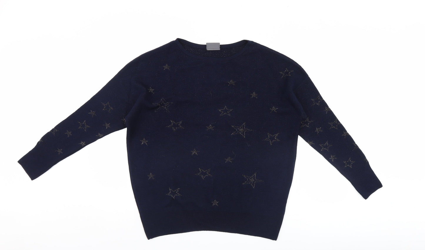 Yessica Womens Blue   Pullover Jumper Size M