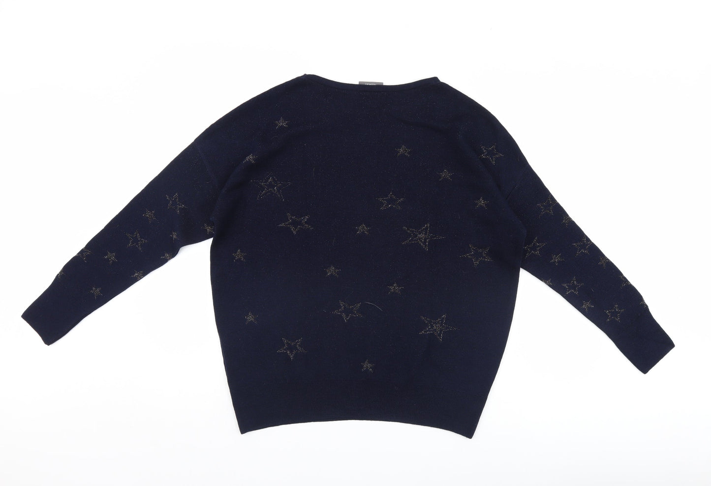 Yessica Womens Blue   Pullover Jumper Size M