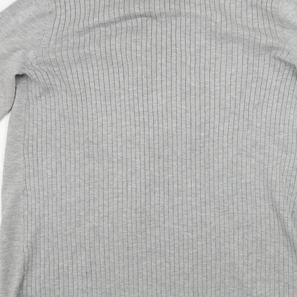M&Co Womens Grey   Cardigan Jumper Size 10