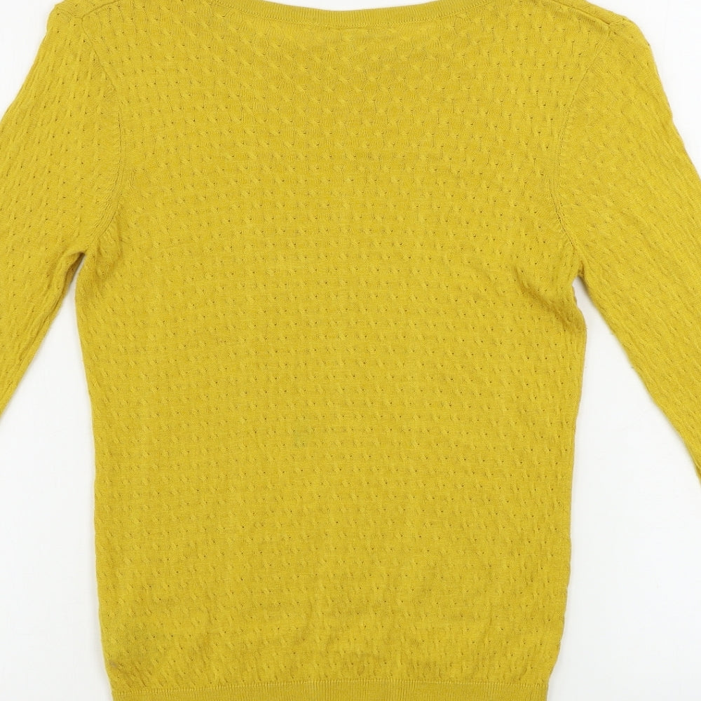 H&M  Womens Yellow   Pullover Jumper Size S