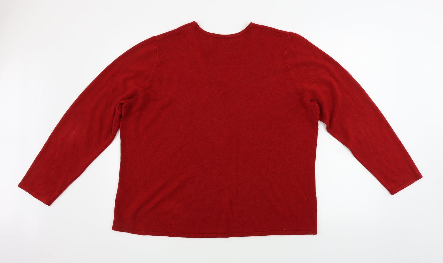 BM Womens Red   Pullover Jumper Size M