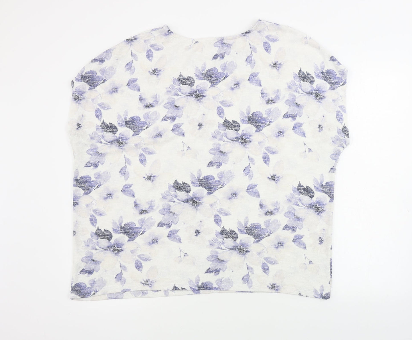 TU Womens White Floral  Pullover Jumper Size 20