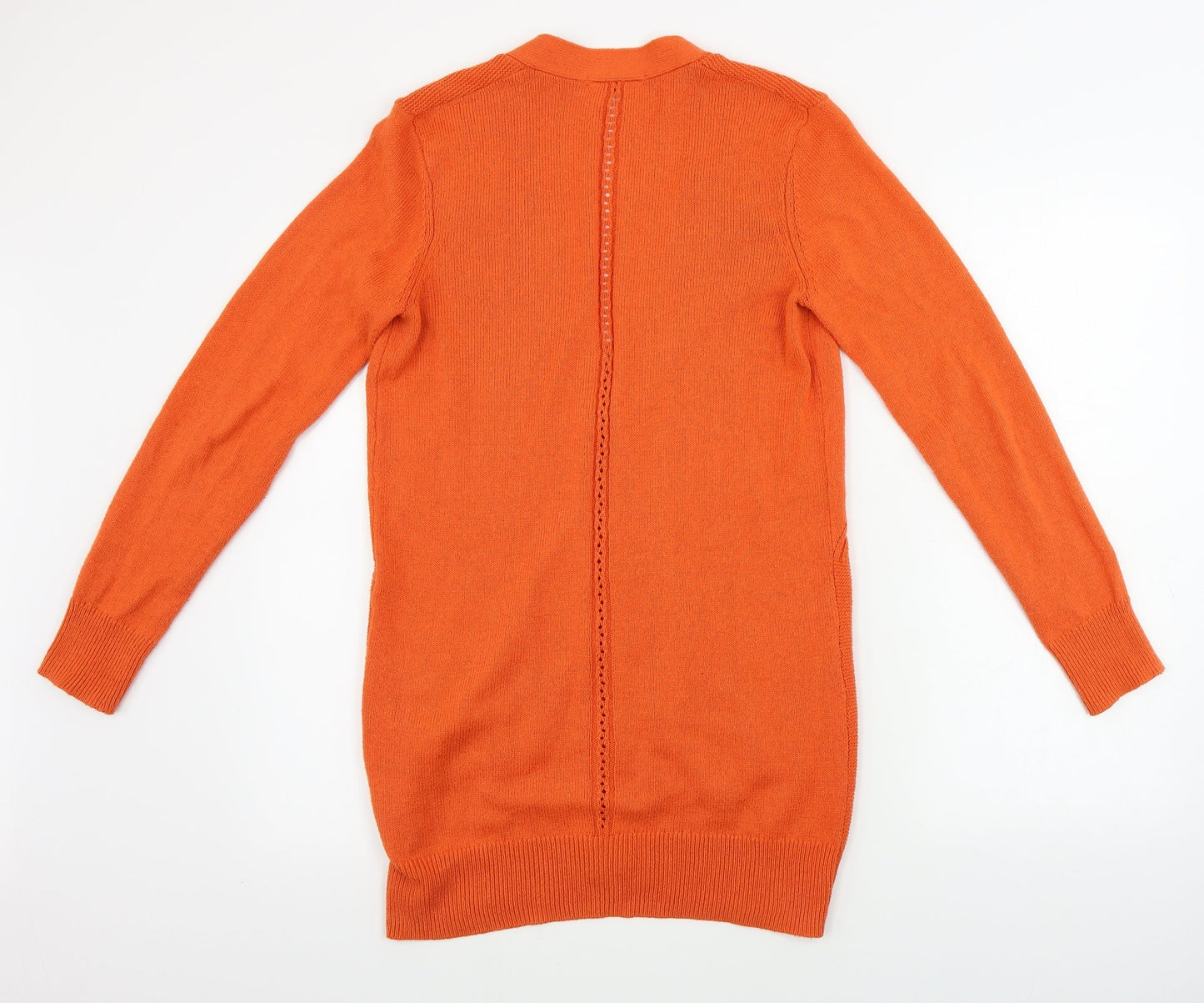 TU Womens Orange   Full Zip Jumper Size 8