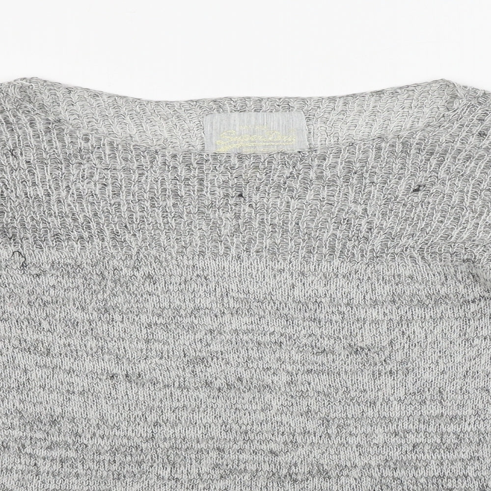 Superdy  Womens Grey   Pullover Jumper Size S