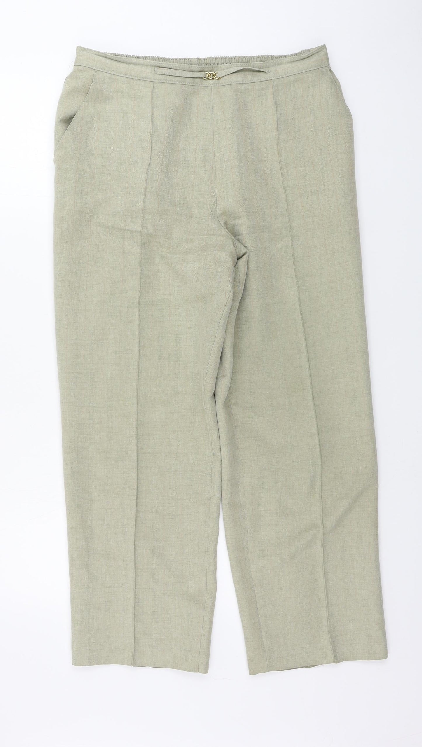 Marks and Spencer  Womens Beige   Trousers  Size 14 L24 in