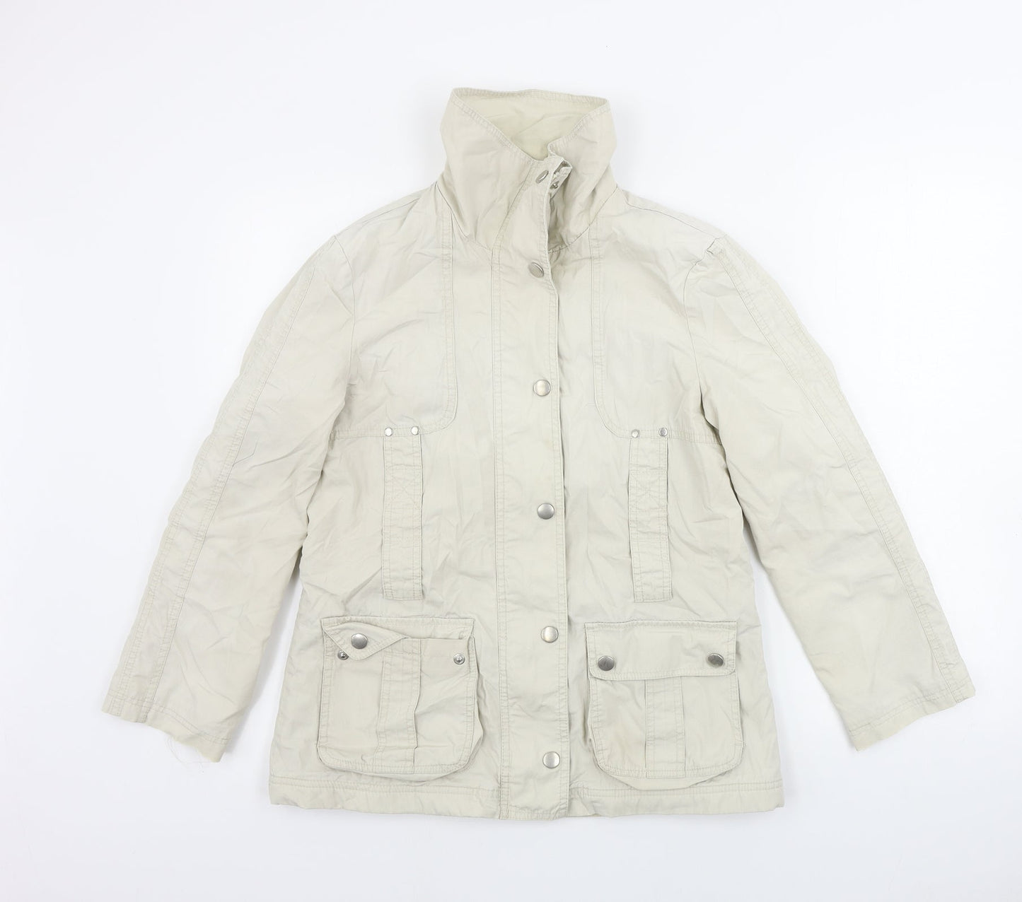 Marks and Spencer  Womens Beige   Jacket Coat Size 8