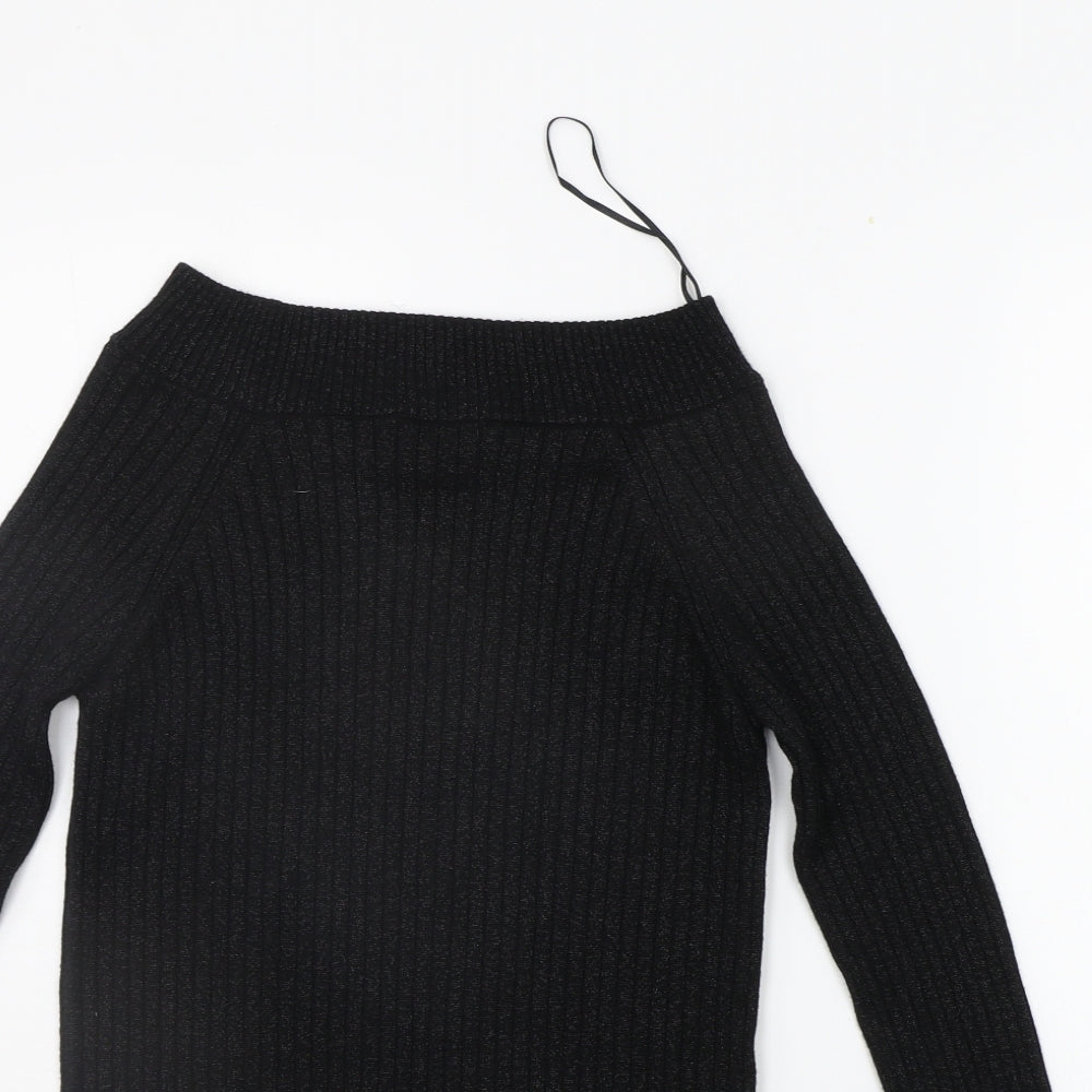 Marks and Spencer Womens Black   Pullover Jumper Size 12