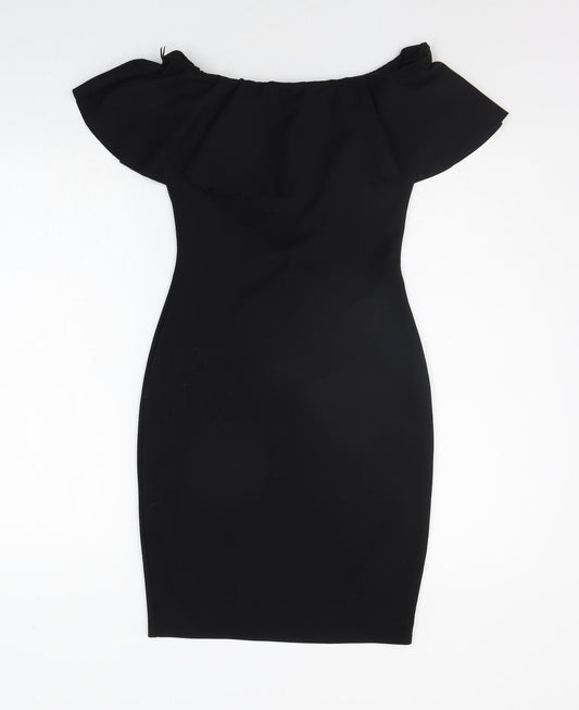AYANAPA Womens Black   A-Line  Size 8