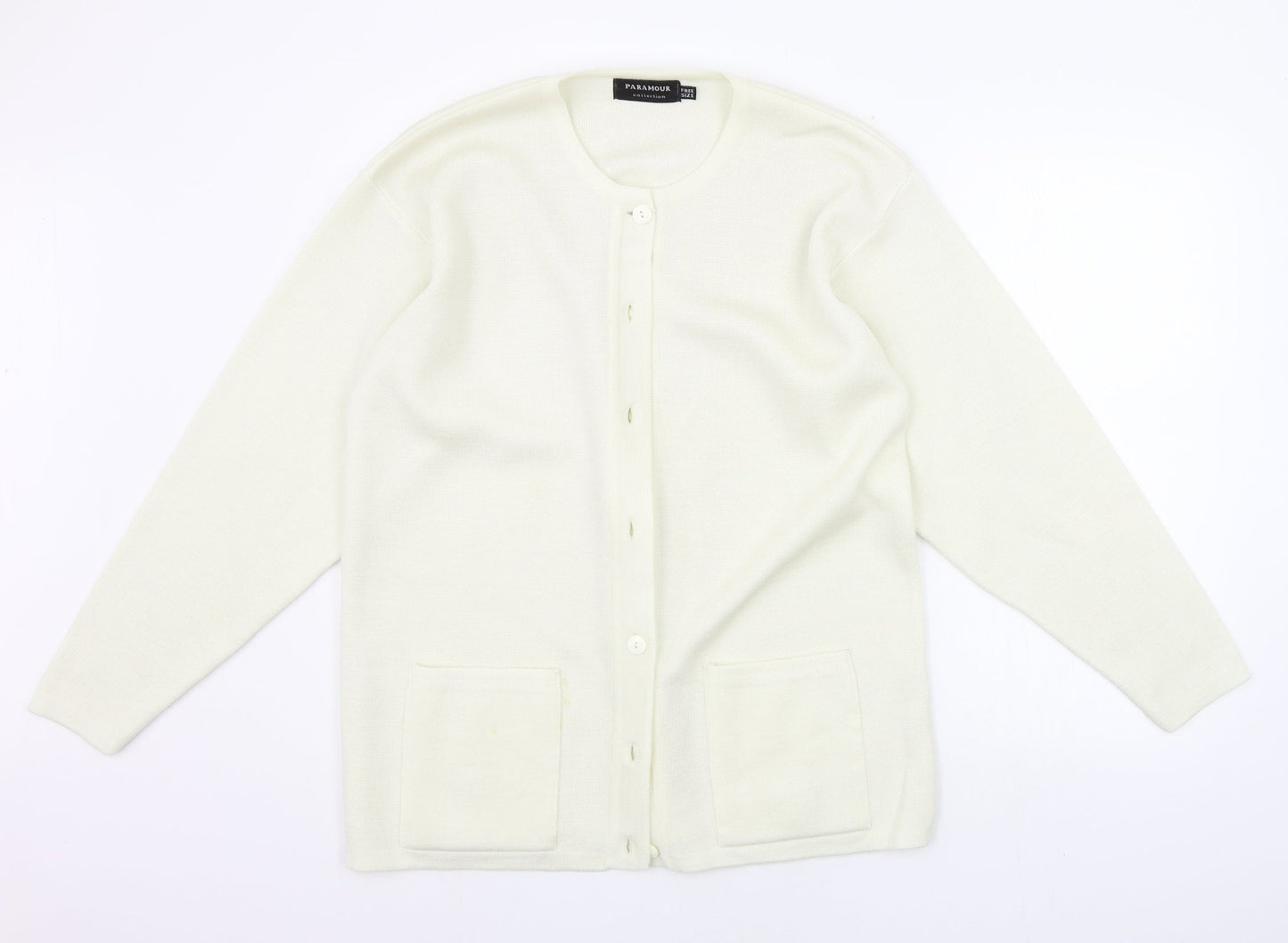 paramour Womens Beige   Cardigan Jumper One Size