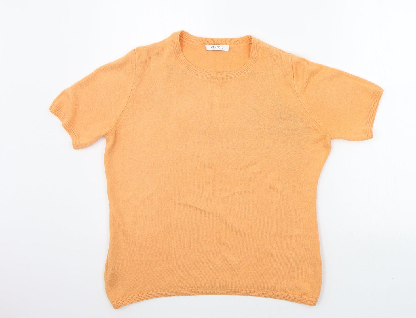Marks and Spencer Womens Orange   Henley Jumper Size 14