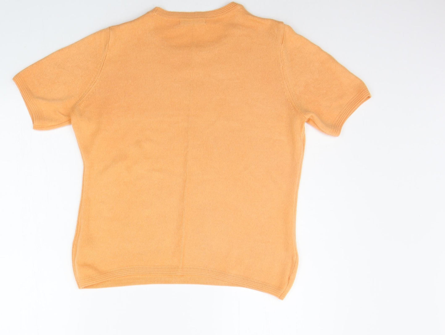 Marks and Spencer Womens Orange   Henley Jumper Size 14
