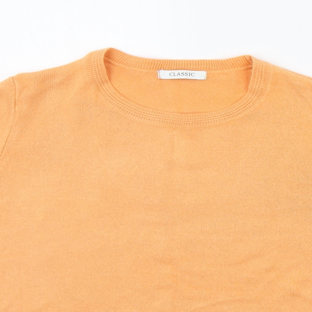 Marks and Spencer Womens Orange   Henley Jumper Size 14